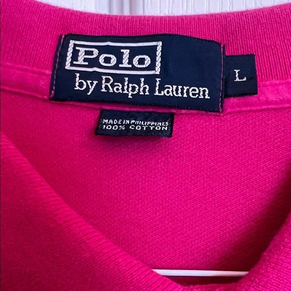 Polo by Ralph Lauren Men's Vibrant Pink Polo Shirt - Picture 2 of 4